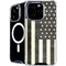 Black & White USA Flag iPhone 16 Pro MagSafe Case